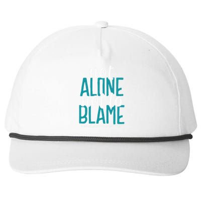 Not Alone Not To Blame Sexual Assault Awareness Snapback Five-Panel Rope Hat