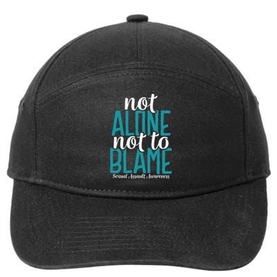 Not Alone Not To Blame Sexual Assault Awareness 7-Panel Snapback Hat