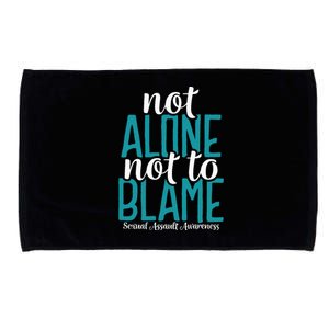 Not Alone Not To Blame Sexual Assault Awareness Microfiber Hand Towel