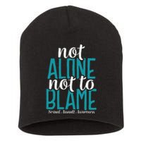 Not Alone Not To Blame Sexual Assault Awareness Short Acrylic Beanie