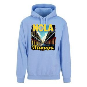 Nola Always Nola Never Forget New Orleans Always Support Unisex Surf Hoodie