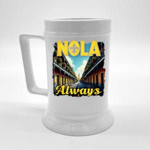 Nola Always Nola Never Forget New Orleans Always Support Beer Stein