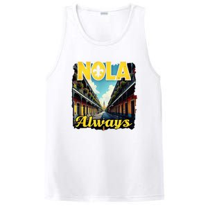 Nola Always Nola Never Forget New Orleans Always Support PosiCharge Competitor Tank