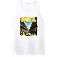 Nola Always Nola Never Forget New Orleans Always Support PosiCharge Competitor Tank