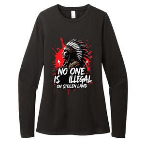 Native Americans No One Is Illegal On Stolen Land Womens CVC Long Sleeve Shirt