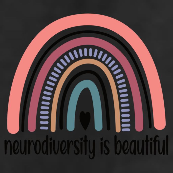 Neurodiversity Autism Neurodivergent Gift 7 Panel Mesh Trucker Snapback Hat