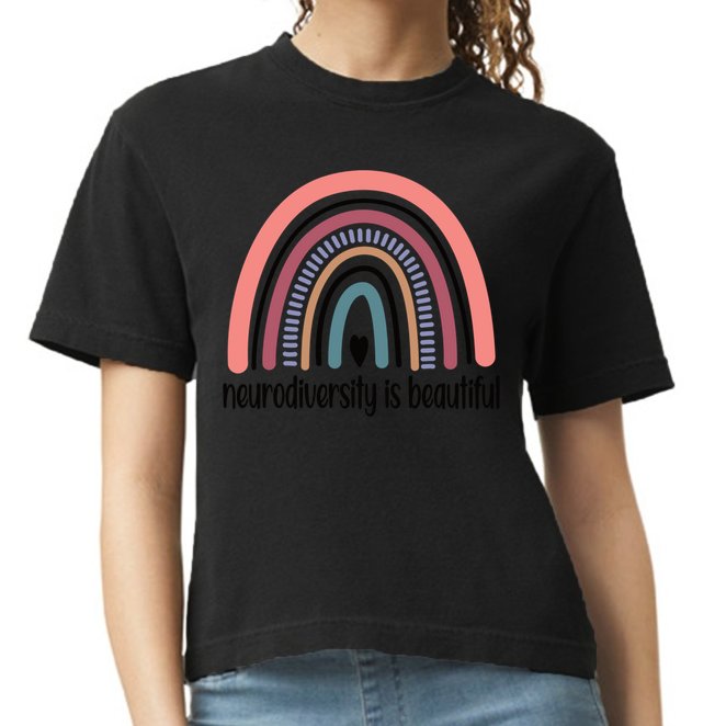 Neurodiversity Autism Neurodivergent Gift Comfort Colors Boxy T-Shirt