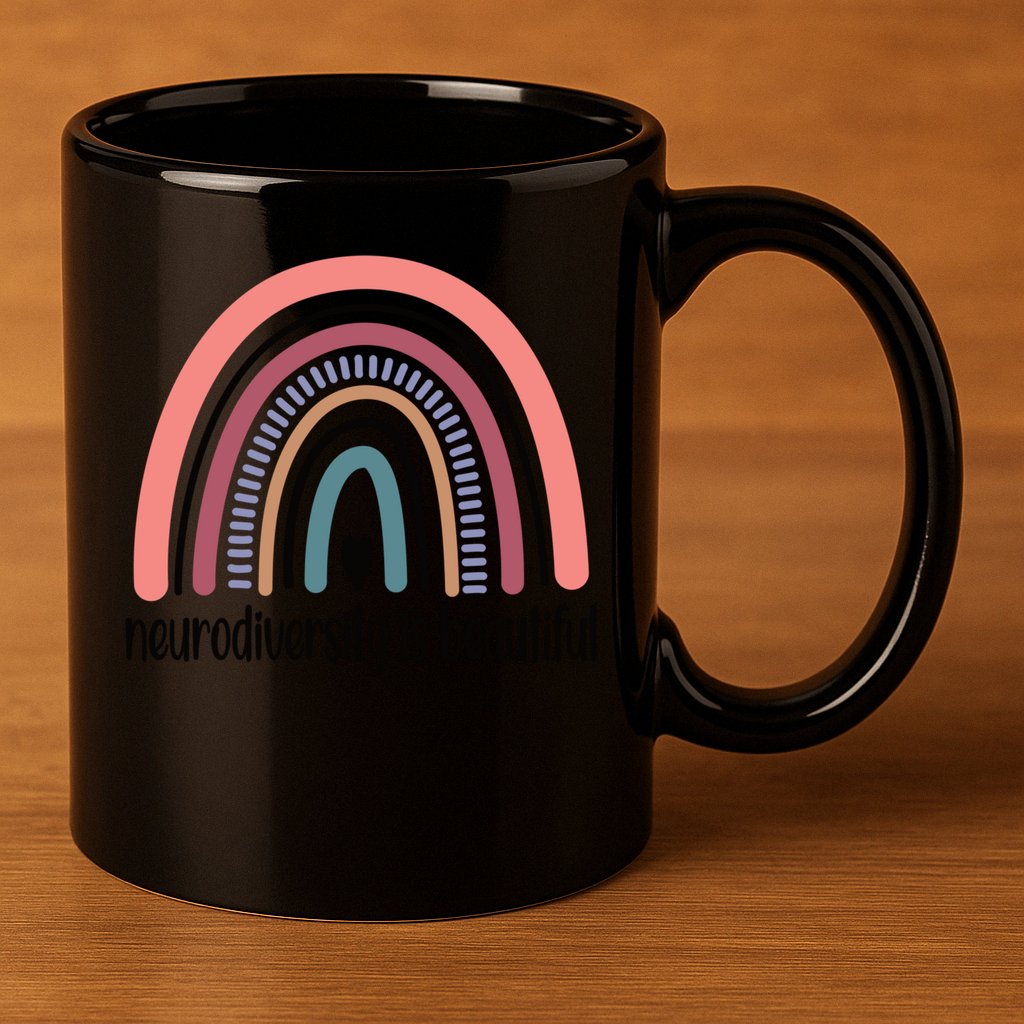 Neurodiversity Autism Neurodivergent Gift 11oz C Handle Ceramic Mug