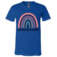 Neurodiversity Autism Neurodivergent Gift V-Neck T-Shirt