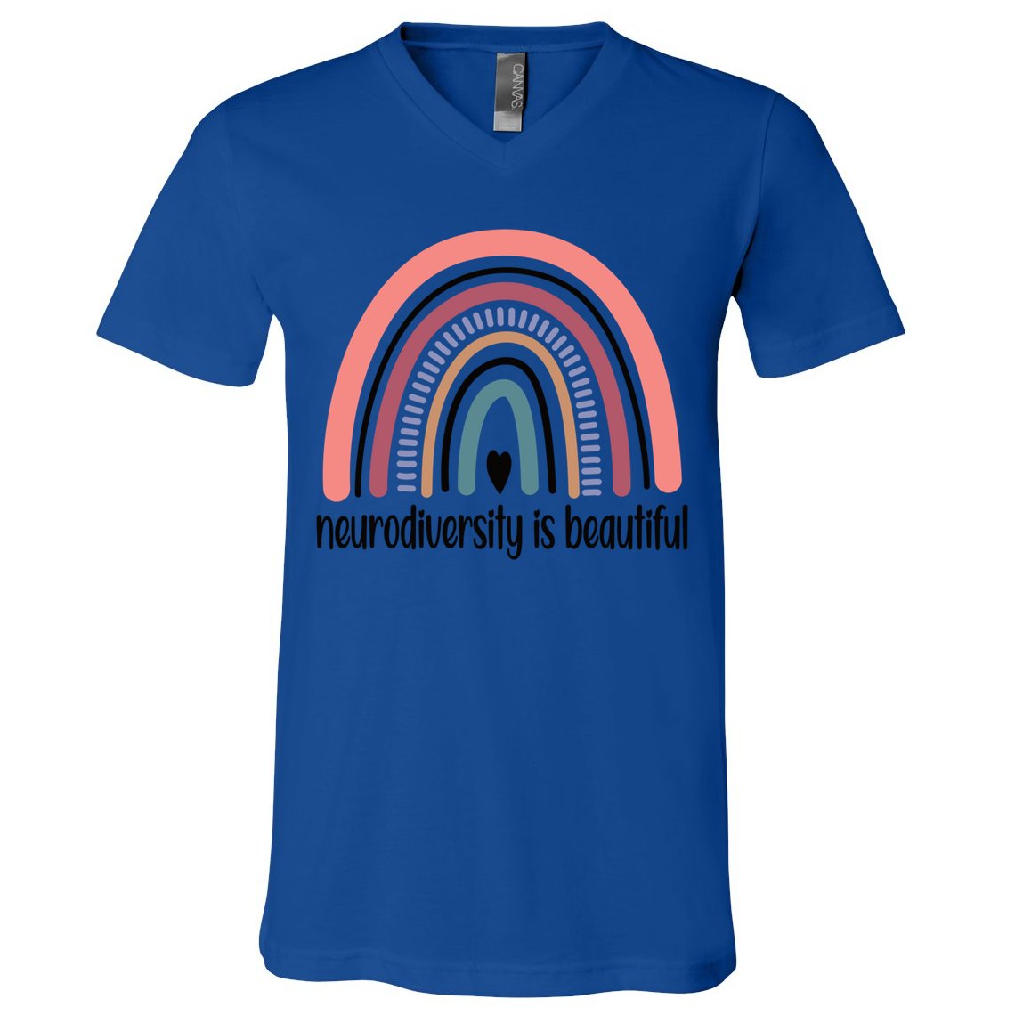 Neurodiversity Autism Neurodivergent Gift V-Neck T-Shirt