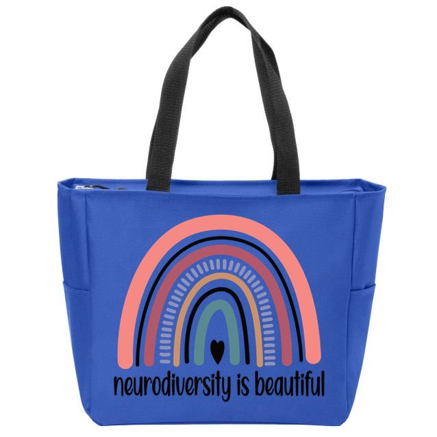 Neurodiversity Autism Neurodivergent Gift Zip Tote Bag