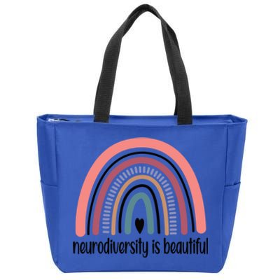 Neurodiversity Autism Neurodivergent Gift Zip Tote Bag