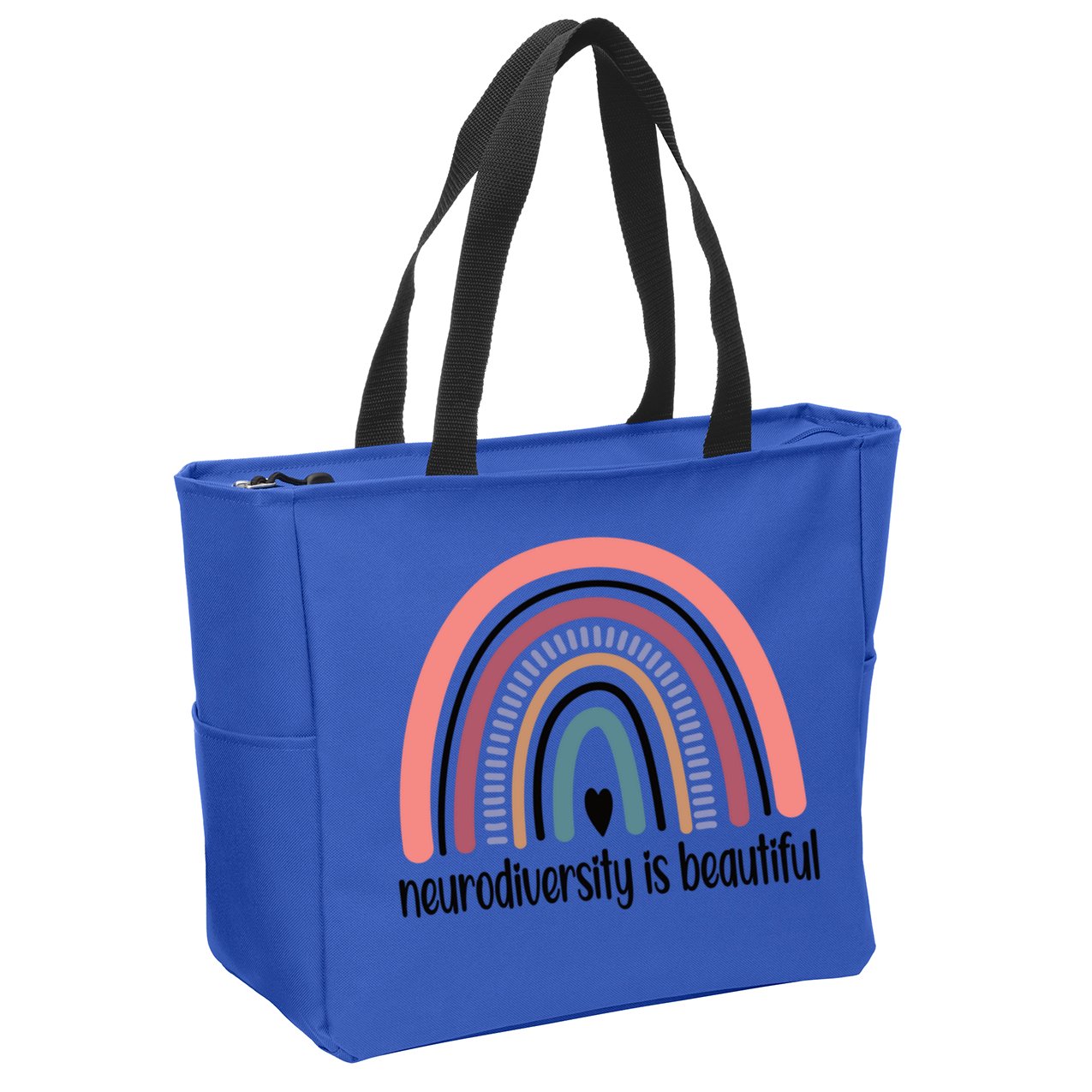 Neurodiversity Autism Neurodivergent Gift Zip Tote Bag