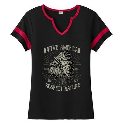 Native American Ladies Halftime Notch Neck Tee