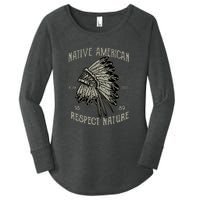 Native American Women's Perfect Tri Tunic Long Sleeve Shirt