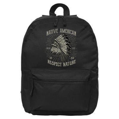 Native American 16 in Basic Backpack