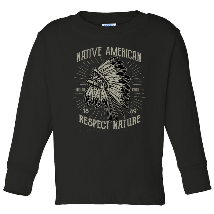 Native American Toddler Long Sleeve Shirt