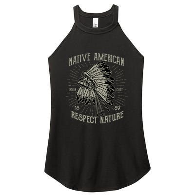 Native American Women's Perfect Tri Rocker Tank