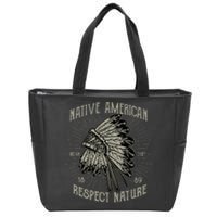 Native American Zip Tote Bag