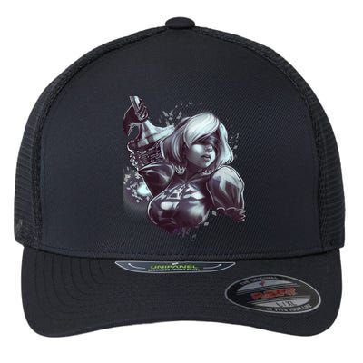 Nier Automata Flexfit Unipanel Trucker Cap