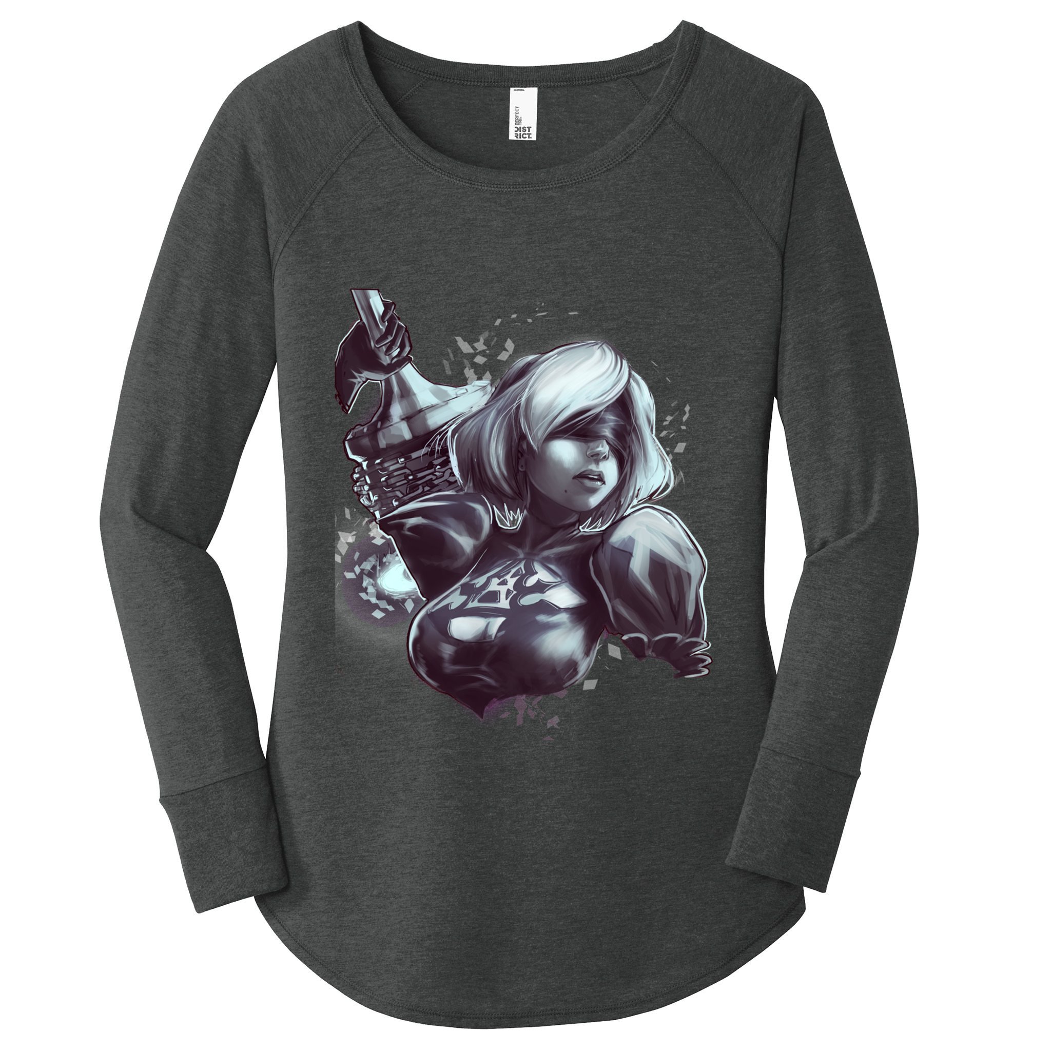 Nier Automata Women's Perfect Tri Tunic Long Sleeve Shirt