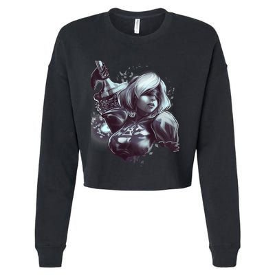 Nier Automata Cropped Pullover Crew