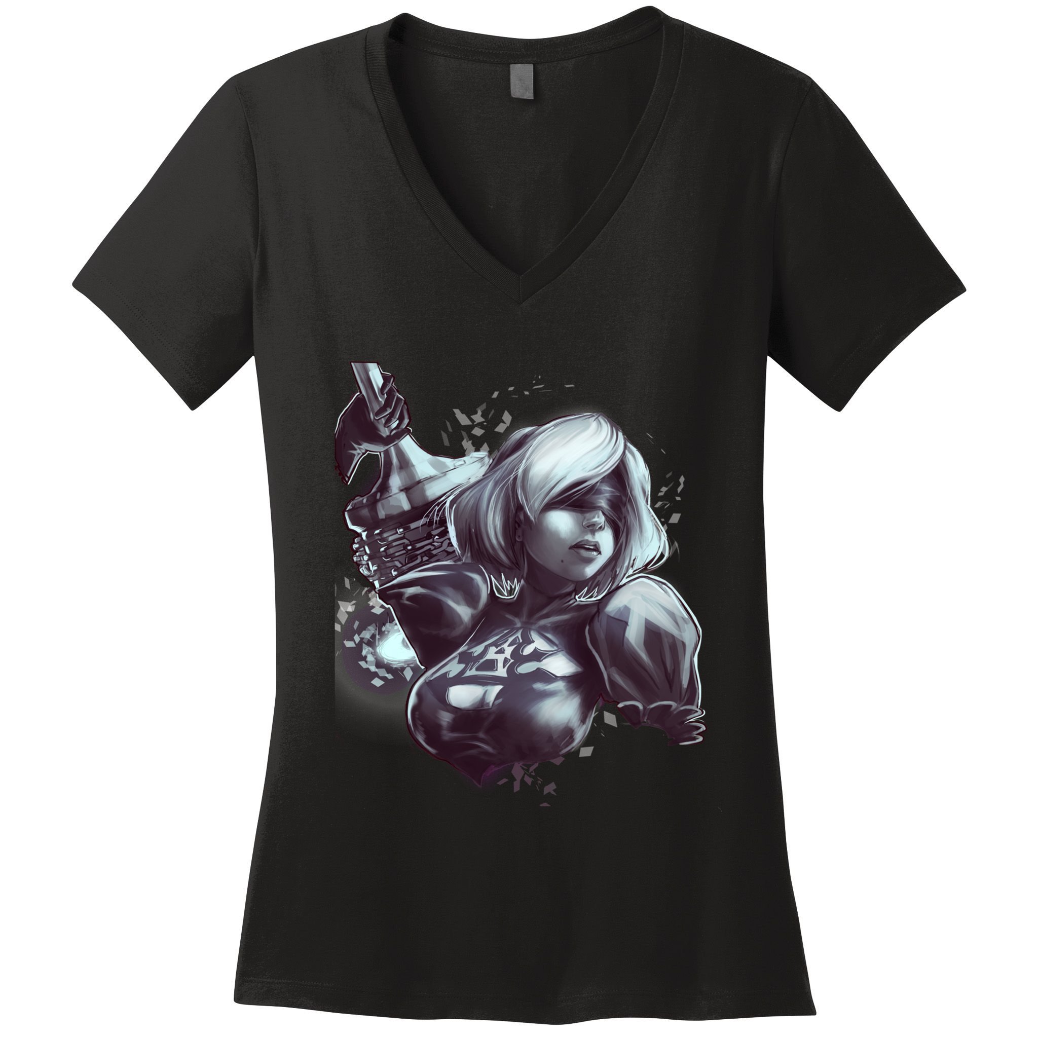Nier Automata Women's V-Neck T-Shirt