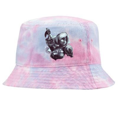 Nier Automata Tie-Dyed Bucket Hat