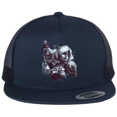 Nier Automata Flat Bill Trucker Hat