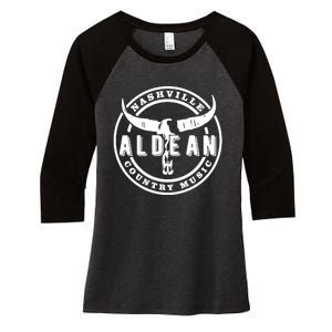 Nashville Aldean Women's Tri-Blend 3/4-Sleeve Raglan Shirt