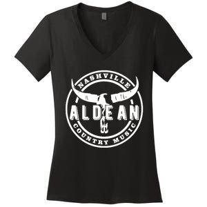 Nashville Aldean Women's V-Neck T-Shirt