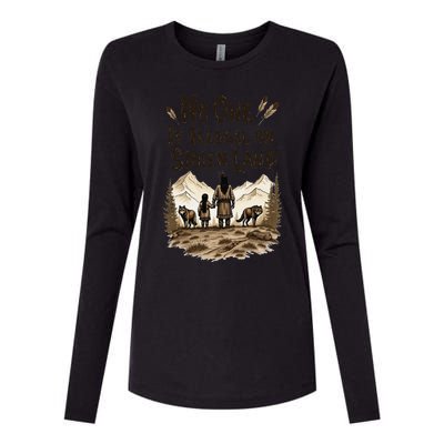 Native Americans No One Is Illegal On Stolen Land Womens Cotton Relaxed Long Sleeve T-Shirt