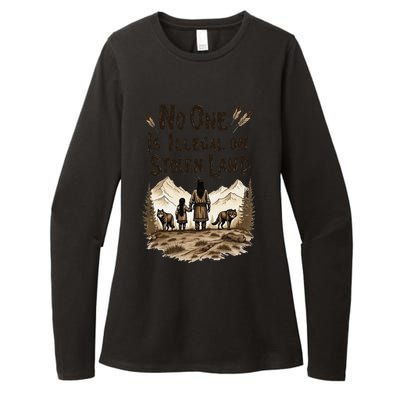 Native Americans No One Is Illegal On Stolen Land Womens CVC Long Sleeve Shirt