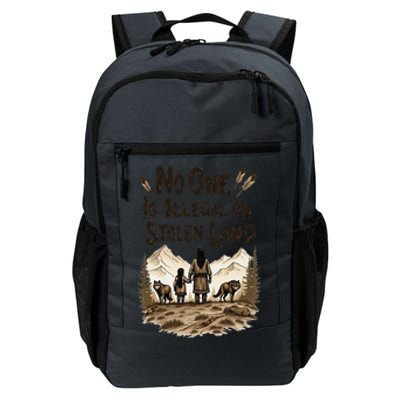 Native Americans No One Is Illegal On Stolen Land Daily Commute Backpack