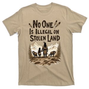 Native Americans No One Is Illegal On Stolen Land T-Shirt