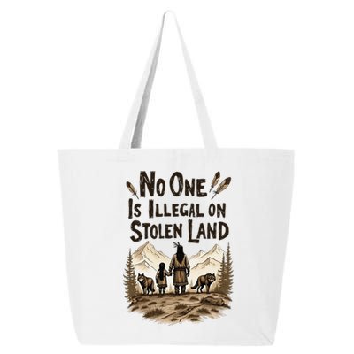 Native Americans No One Is Illegal On Stolen Land 25L Jumbo Tote