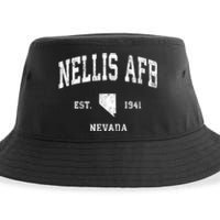 Nellis Afb Nevada Nv Vintage Established Athletic Sustainable Bucket Hat