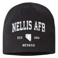 Nellis Afb Nevada Nv Vintage Established Athletic Sustainable Beanie