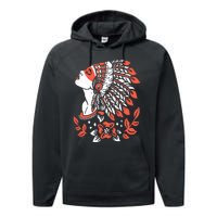 Native American No More Stolen Sisters MMIW Performance Fleece Hoodie