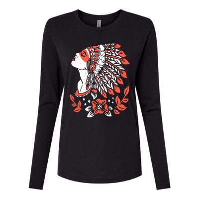 Native American No More Stolen Sisters MMIW Womens Cotton Relaxed Long Sleeve T-Shirt