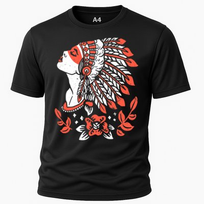 Native American No More Stolen Sisters MMIW Cooling Performance Crew T-Shirt