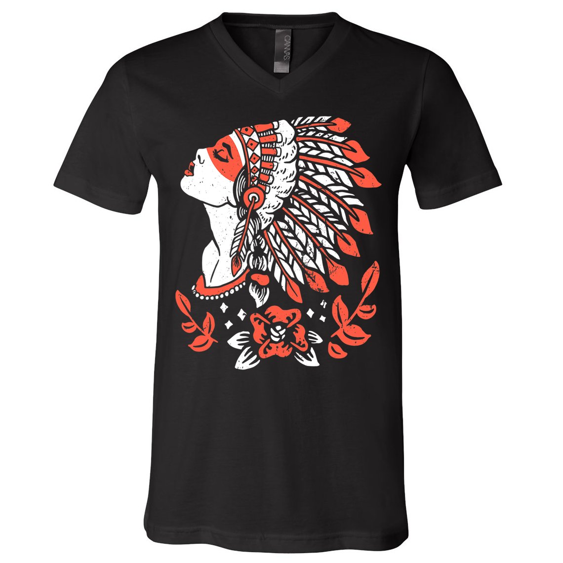 Native American No More Stolen Sisters MMIW V-Neck T-Shirt