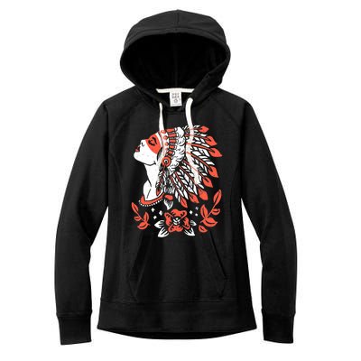 Native American No More Stolen Sisters MMIW Women's Fleece Hoodie