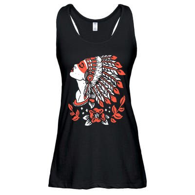 Native American No More Stolen Sisters MMIW Ladies Essential Flowy Tank