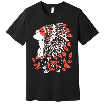 Native American No More Stolen Sisters MMIW Premium T-Shirt