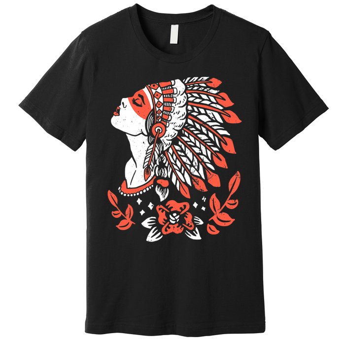 Native American No More Stolen Sisters MMIW Premium T-Shirt