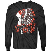 Native American No More Stolen Sisters MMIW Tie-Dye Long Sleeve Shirt