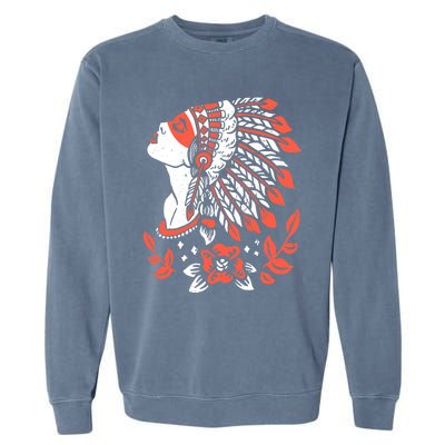 Native American No More Stolen Sisters MMIW Garment-Dyed Sweatshirt