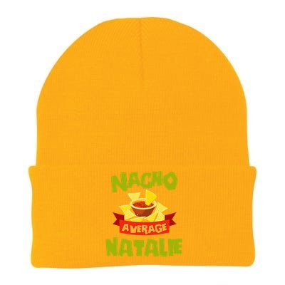 NACHO AVERAGE NATALIE Funny Birthday Personalized Name Gift Knit Cap Winter Beanie