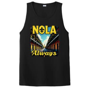 Nola Always Nola Never Forget New Orleans Always Support PosiCharge Competitor Tank